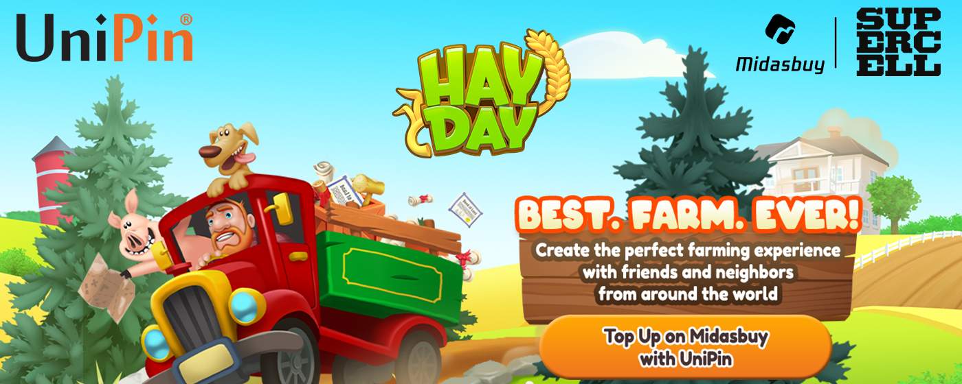 Harvest Joy: Hay Day by Supercell Now Available on UniPin! (MY)